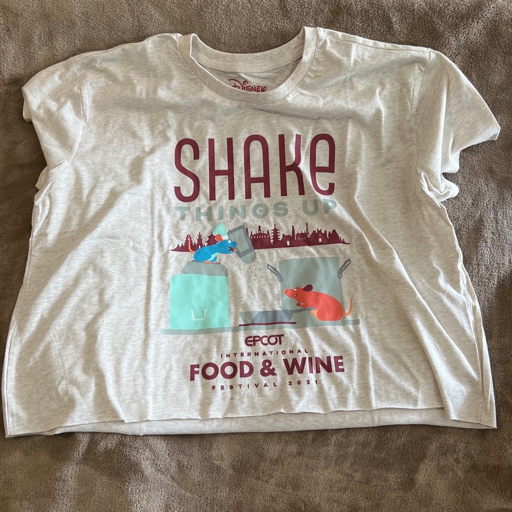 Disney Epcot Food and Wine Festival 2021 Ratatouille Crop Top Shirt by Her Unive